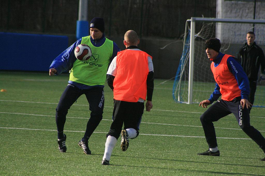 Trening piłkarzy Miedzi