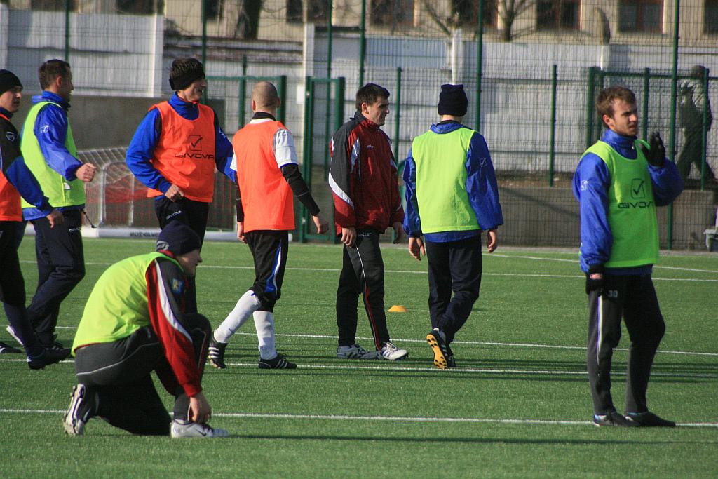 Trening piłkarzy Miedzi