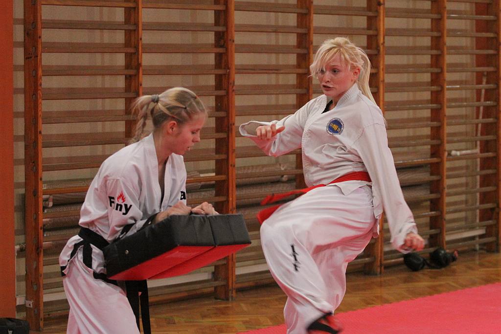 Trening Legnickiego Klubu Taekwondo