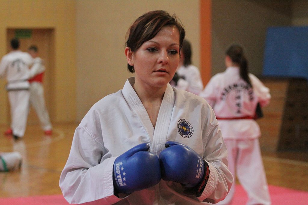 Trening Legnickiego Klubu Taekwondo