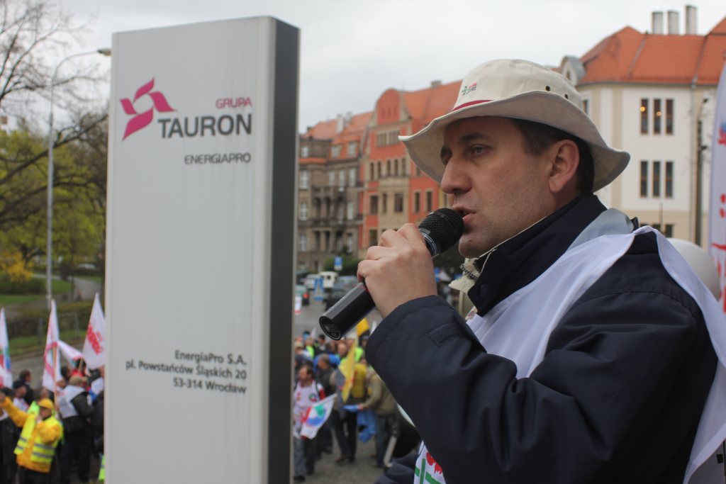 Związkowcy protestują we Wrocławiu