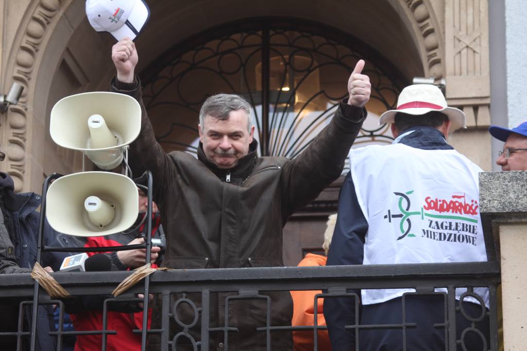 Związkowcy protestują we Wrocławiu