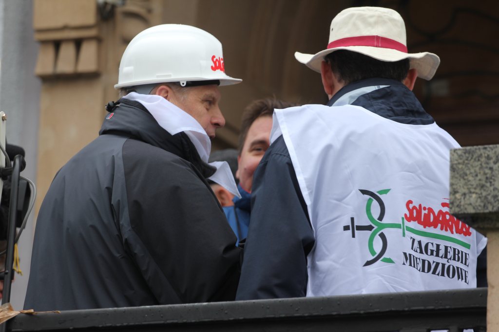 Związkowcy protestują we Wrocławiu