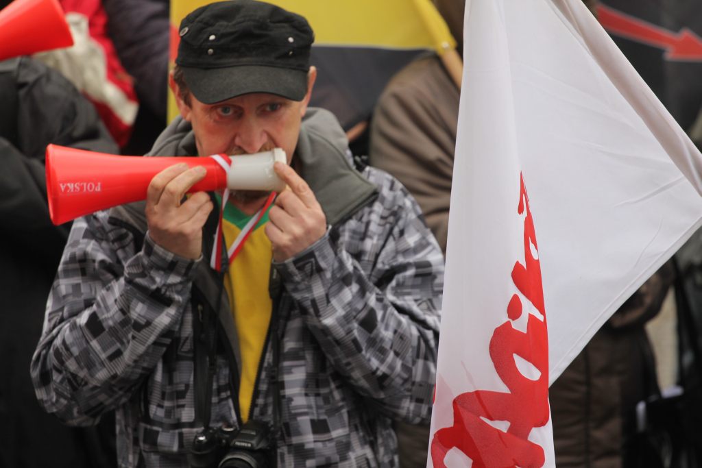 Związkowcy protestują we Wrocławiu