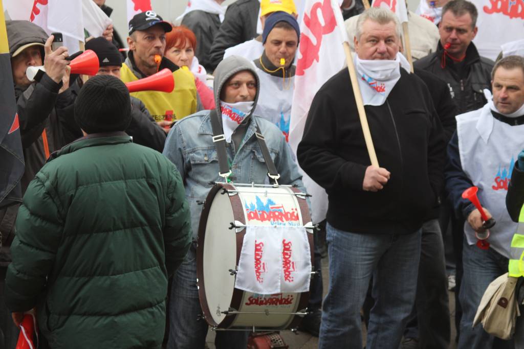 Związkowcy protestują we Wrocławiu