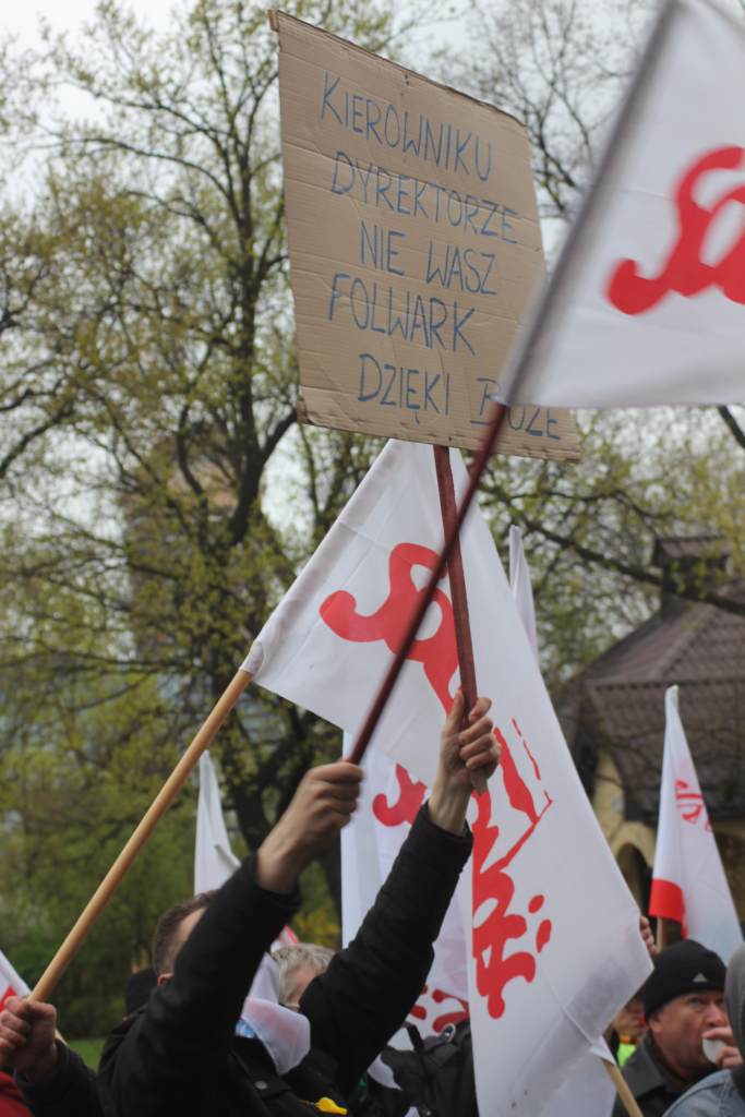 Związkowcy protestują we Wrocławiu