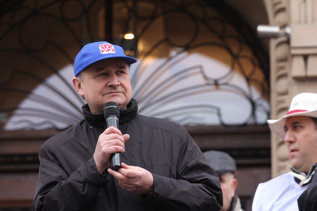 Związkowcy protestują we Wrocławiu