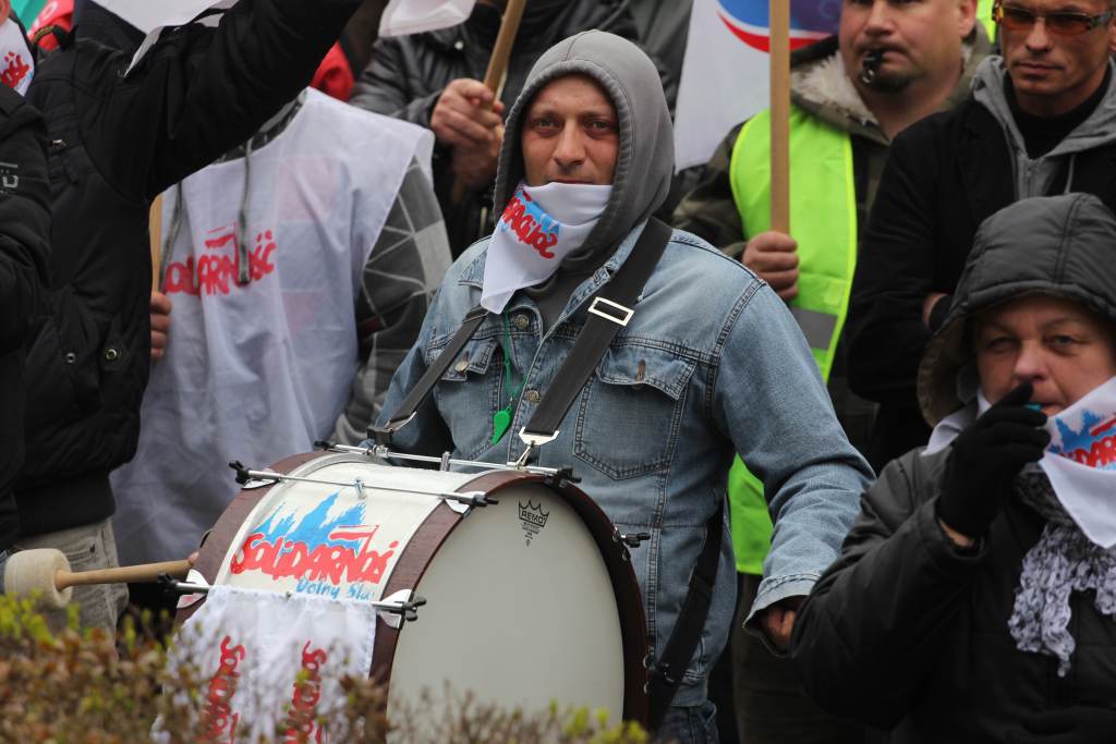 Związkowcy protestują we Wrocławiu