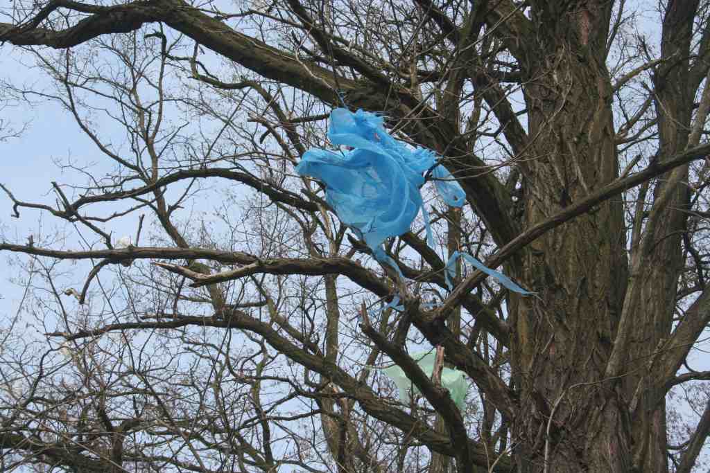 Śmieci wokół wysypiska