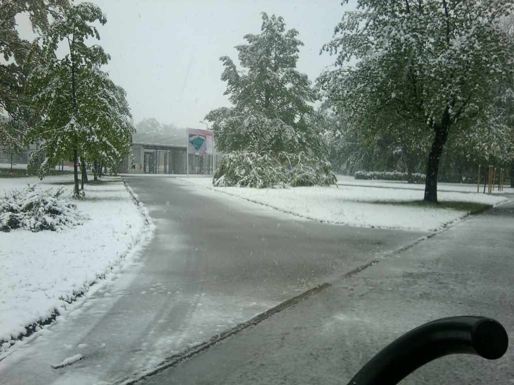 Zima w maju z kontaktu