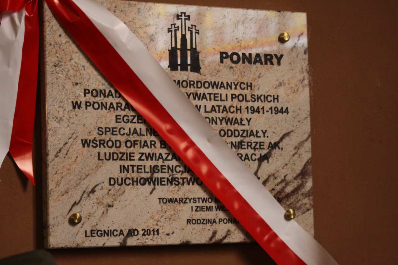 Uczcili pomordowanych w Ponarach
