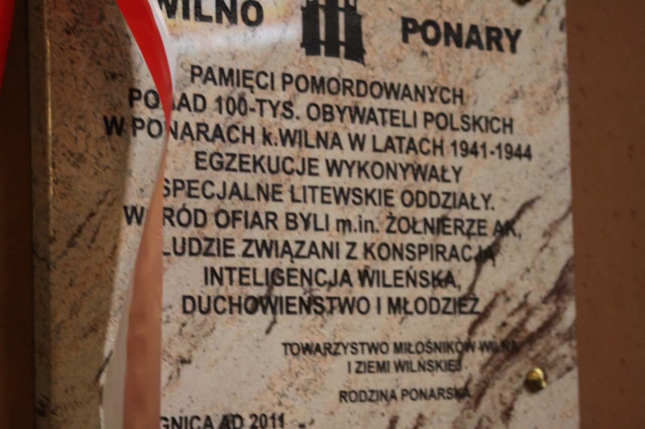 Uczcili pomordowanych w Ponarach
