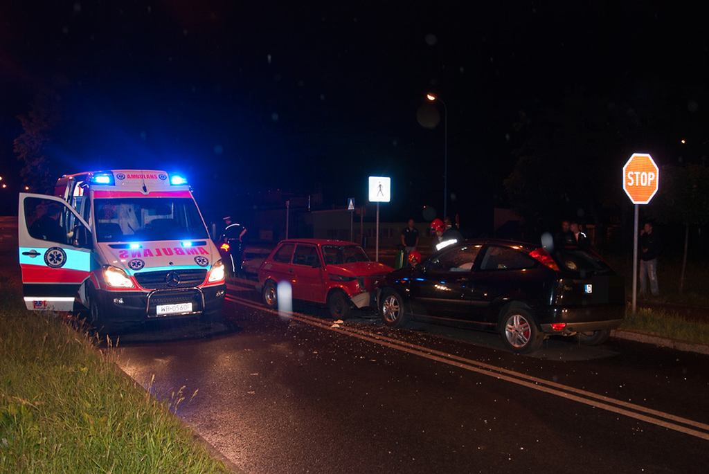 Zderzenie czołowe na Lotniczej