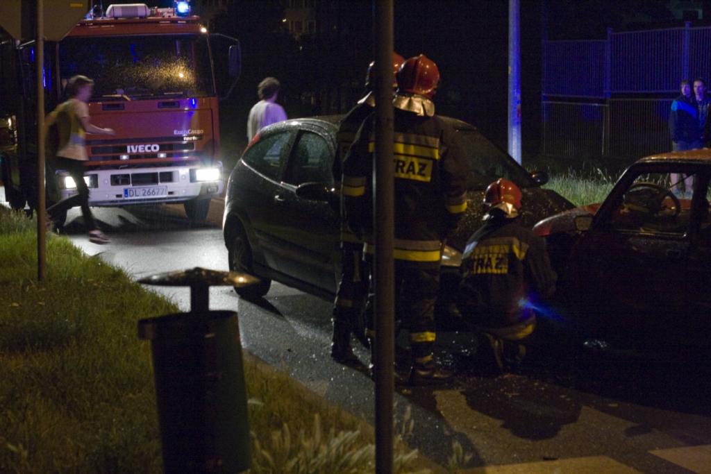 Zderzenie czołowe na Lotniczej