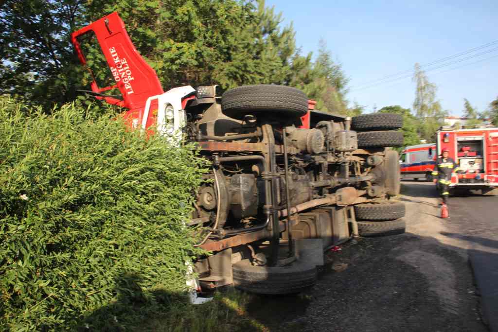 Wypadek strażaków