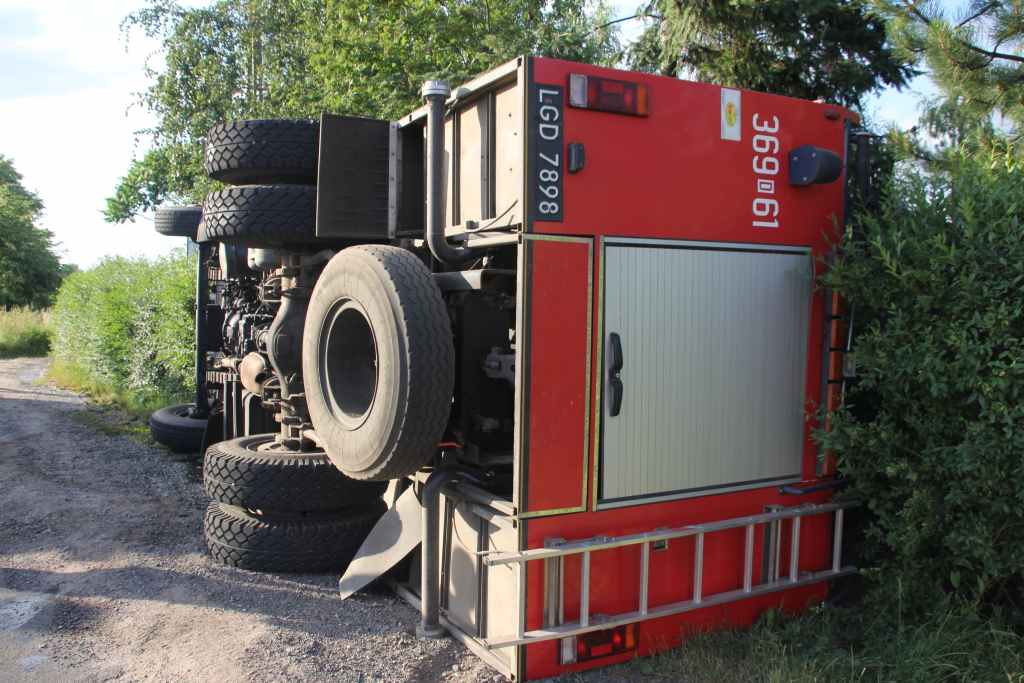 Wypadek strażaków
