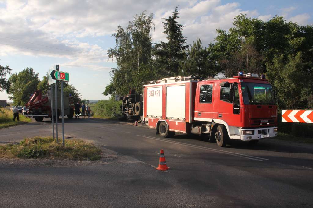 Wypadek strażaków