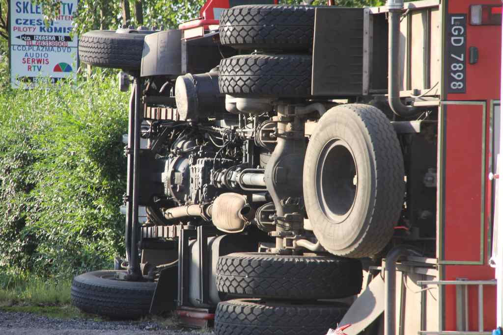Wypadek strażaków