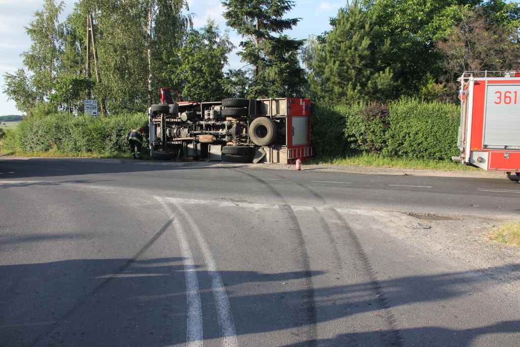 Wypadek strażaków