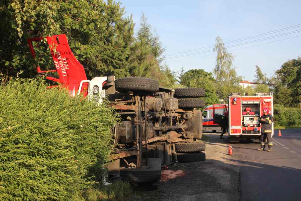 Wypadek strażaków