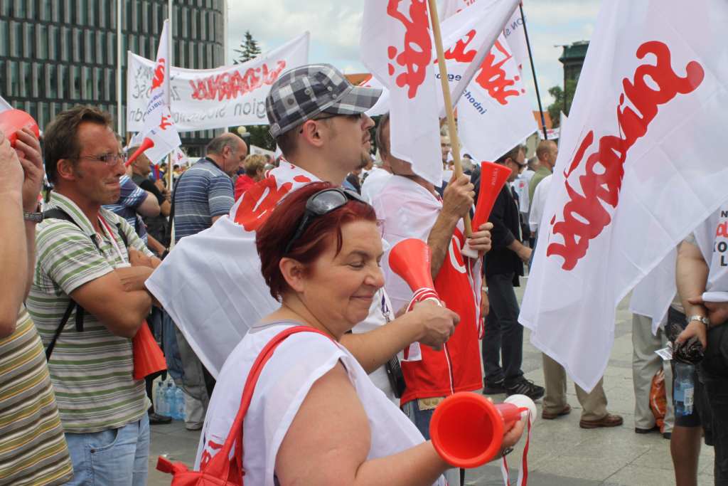 Solidarność protestowała w Warszawie