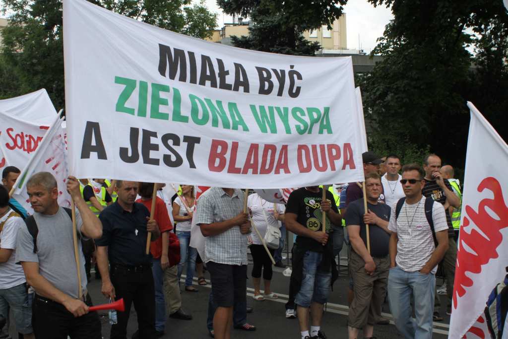 Solidarność protestowała w Warszawie