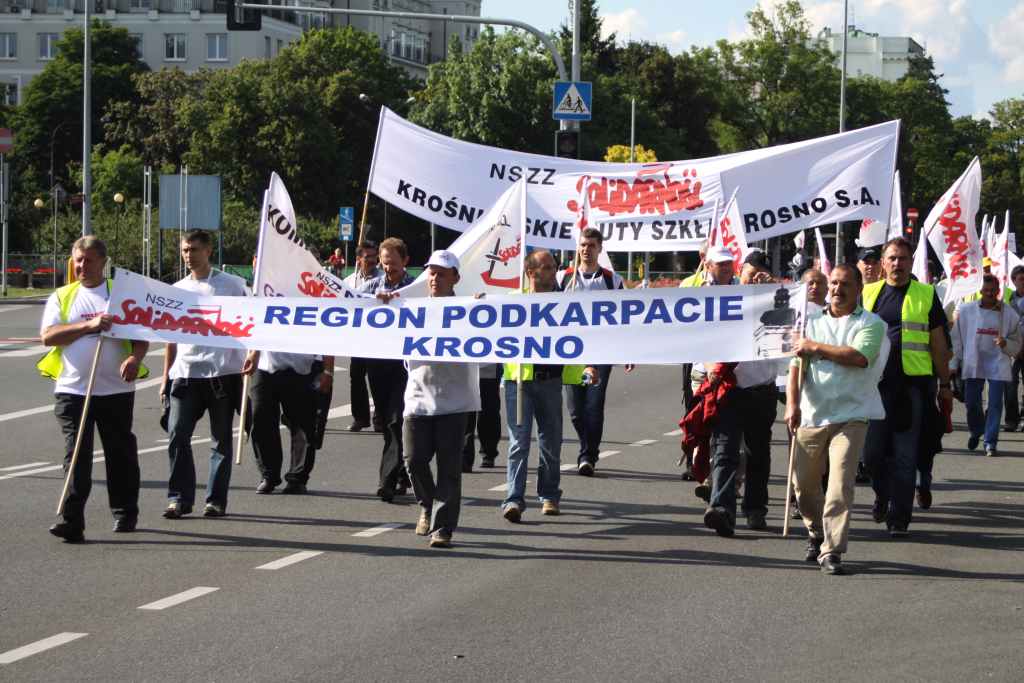 Solidarność protestowała w Warszawie