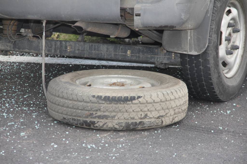 Wypadek przy zjeździe na A4