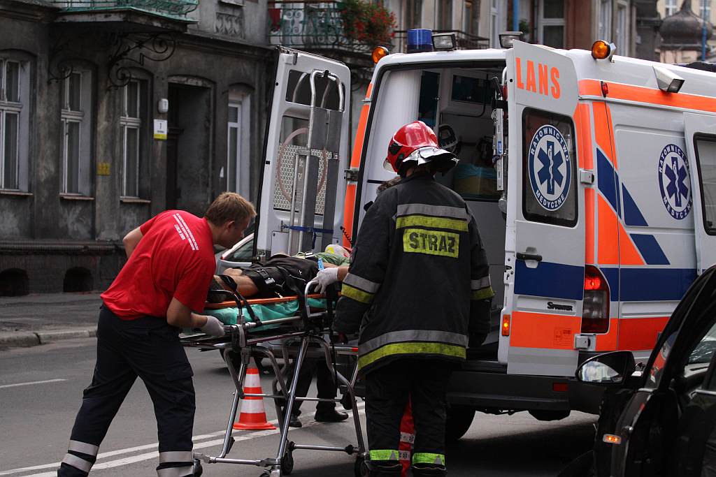 Wypadek na ul.Piastowskiej