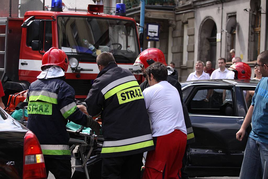 Wypadek na ul.Piastowskiej