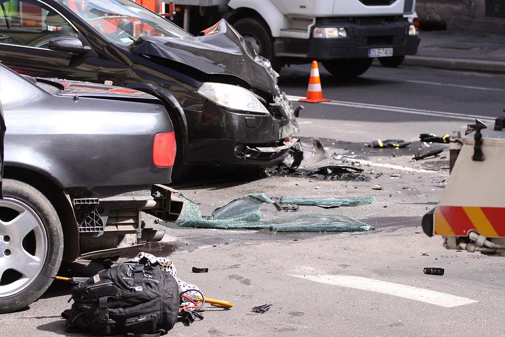 Wypadek na ul.Piastowskiej