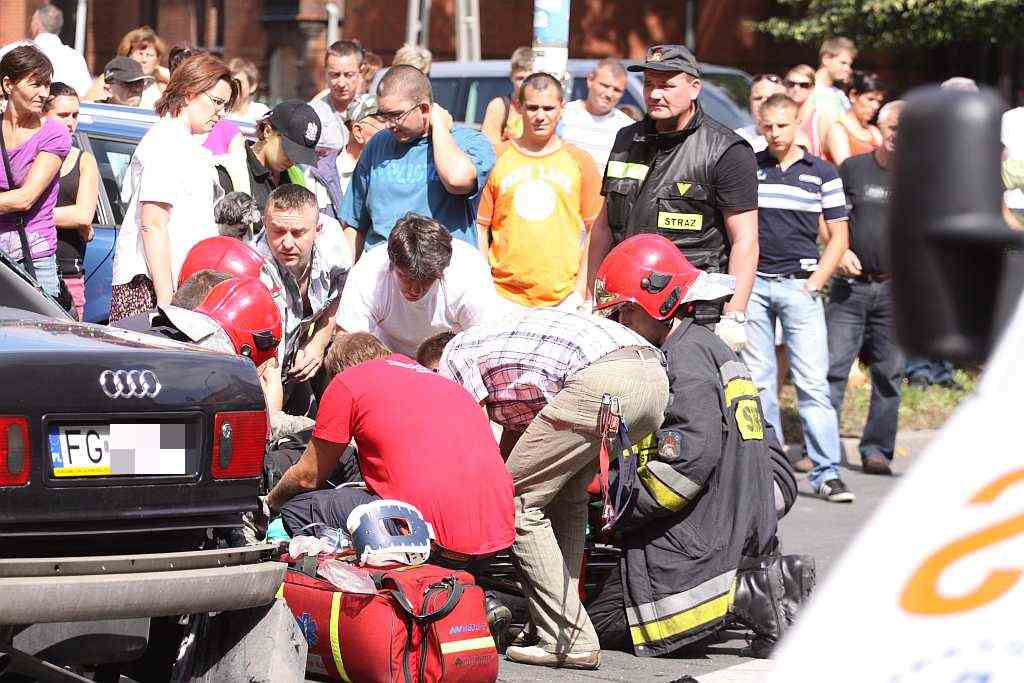 Wypadek na ul.Piastowskiej