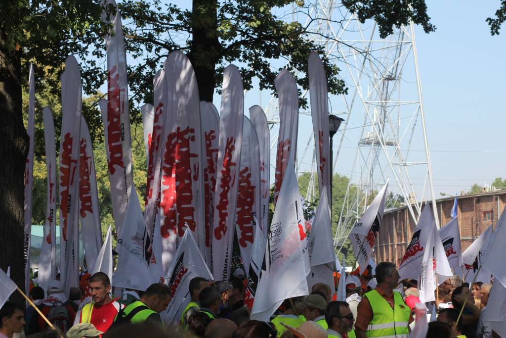 Związkowcy manifestowali we Wrocławiu