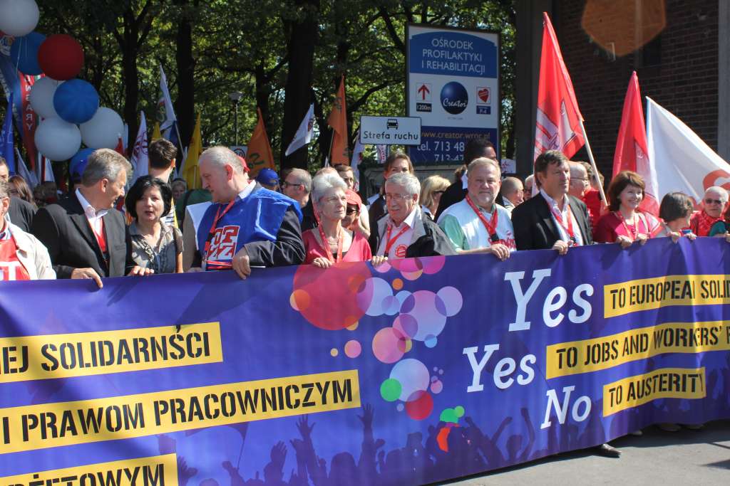 Związkowcy manifestowali we Wrocławiu
