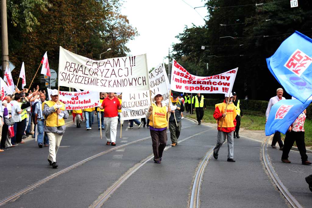 Związkowcy manifestowali we Wrocławiu