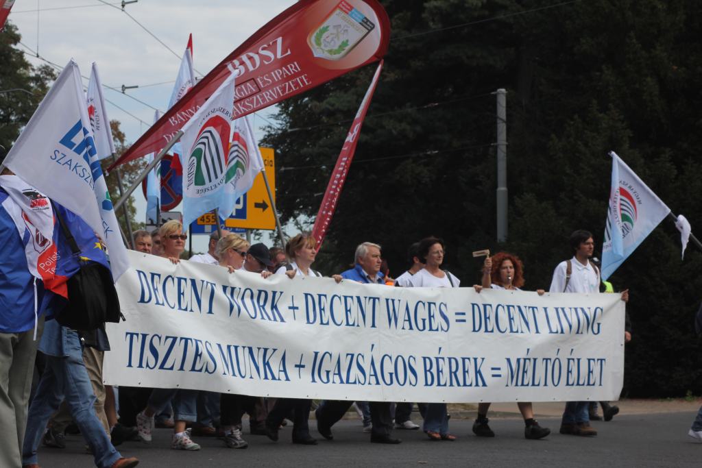 Związkowcy manifestowali we Wrocławiu