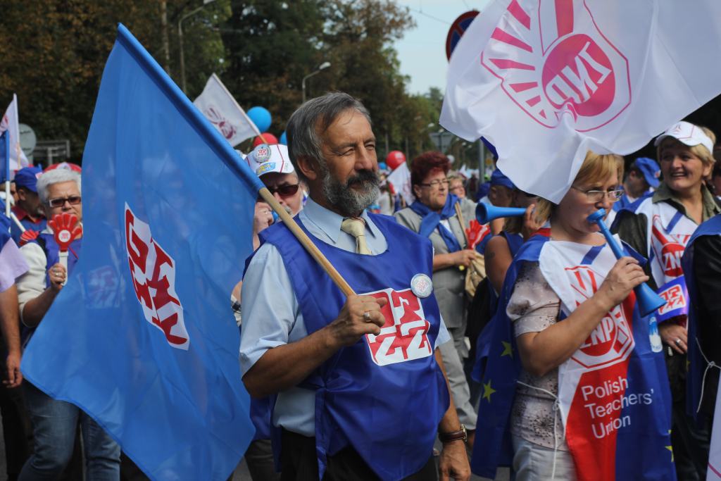 Związkowcy manifestowali we Wrocławiu