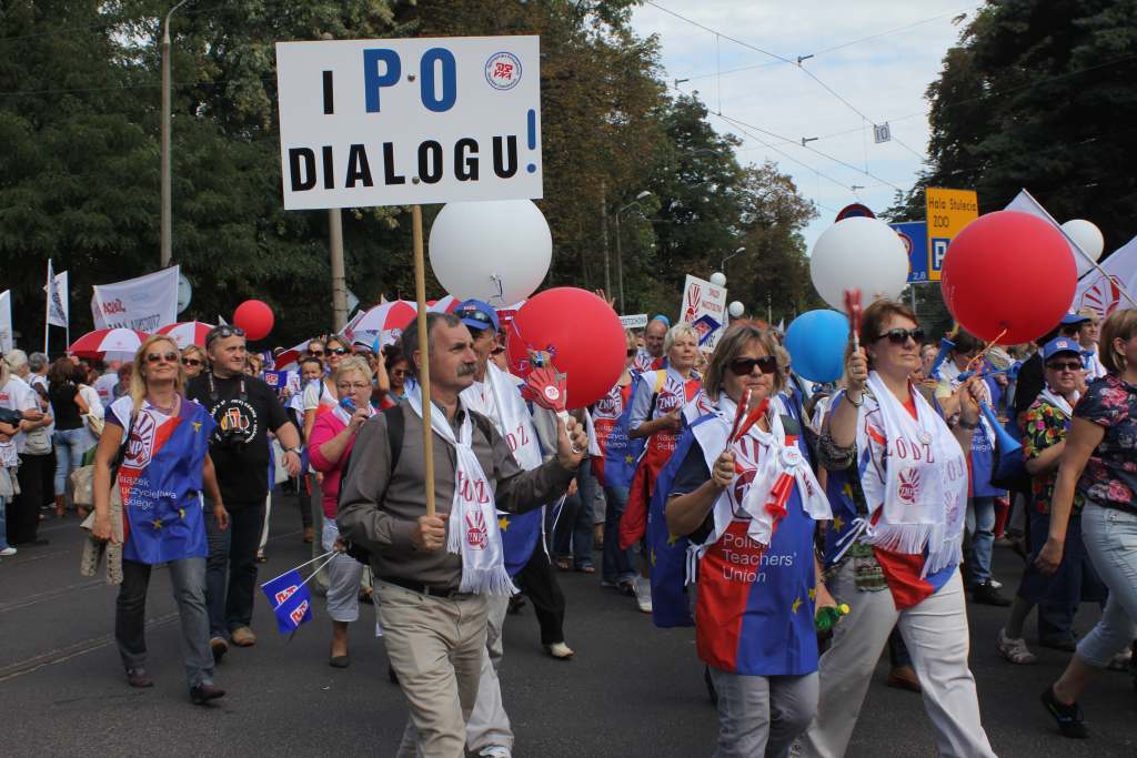 Związkowcy manifestowali we Wrocławiu