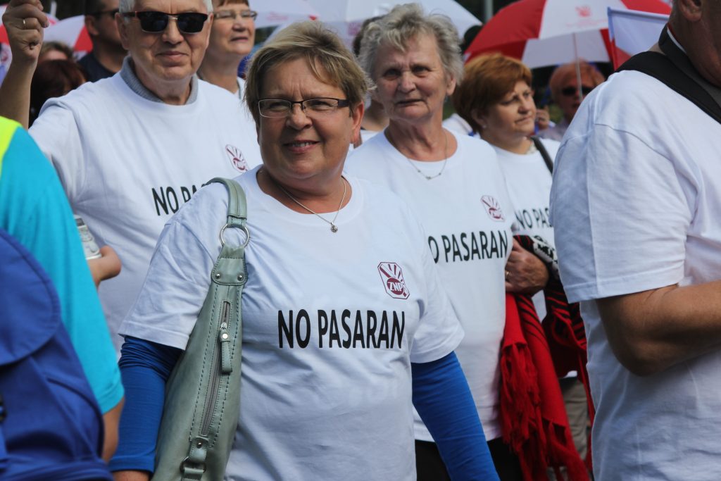 Związkowcy manifestowali we Wrocławiu
