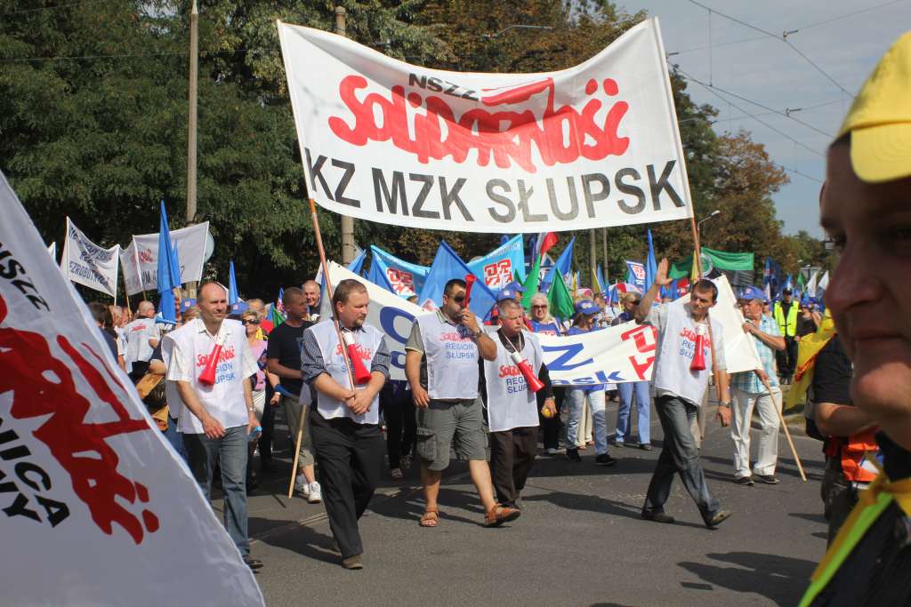 Związkowcy manifestowali we Wrocławiu