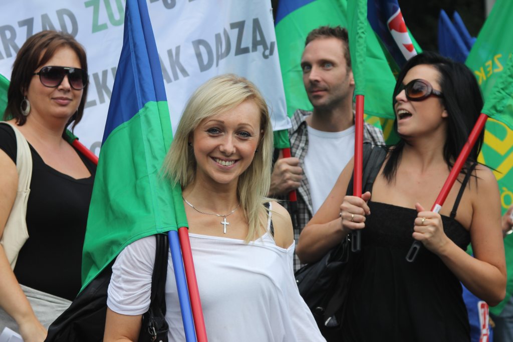 Związkowcy manifestowali we Wrocławiu