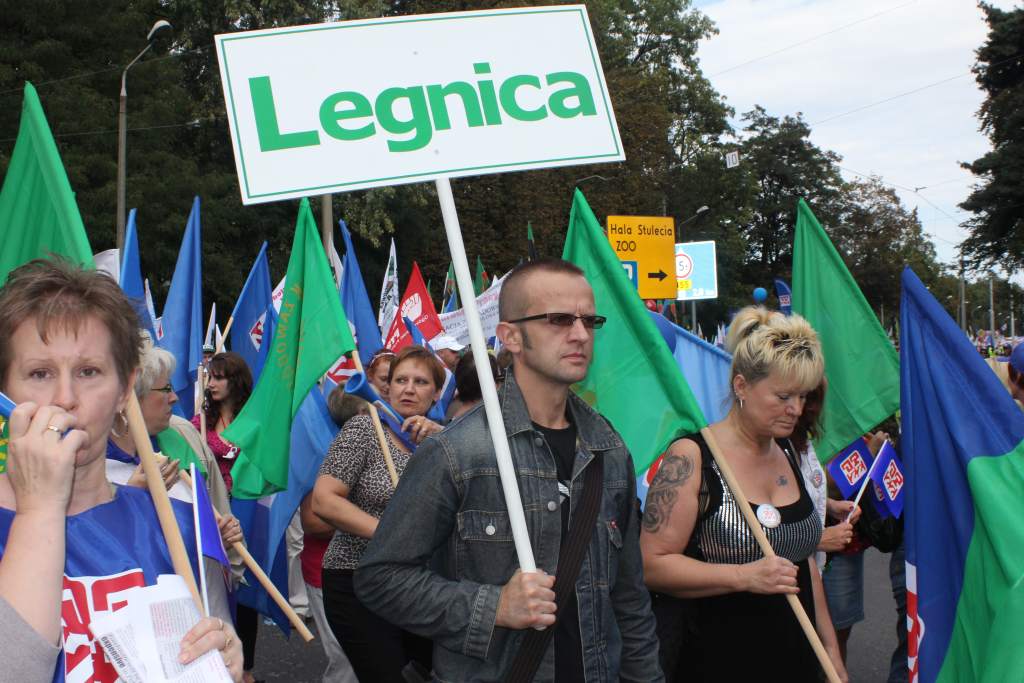 Związkowcy manifestowali we Wrocławiu
