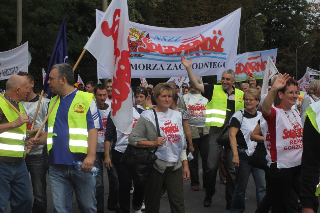 Związkowcy manifestowali we Wrocławiu