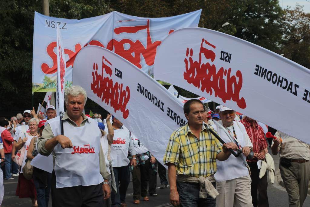 Związkowcy manifestowali we Wrocławiu