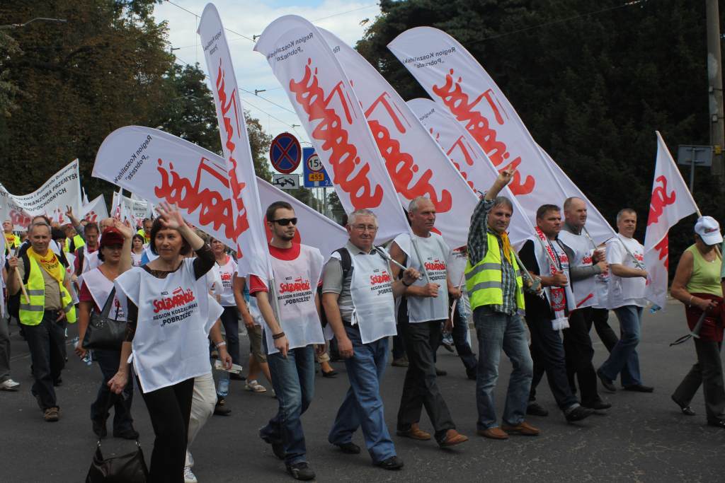 Związkowcy manifestowali we Wrocławiu