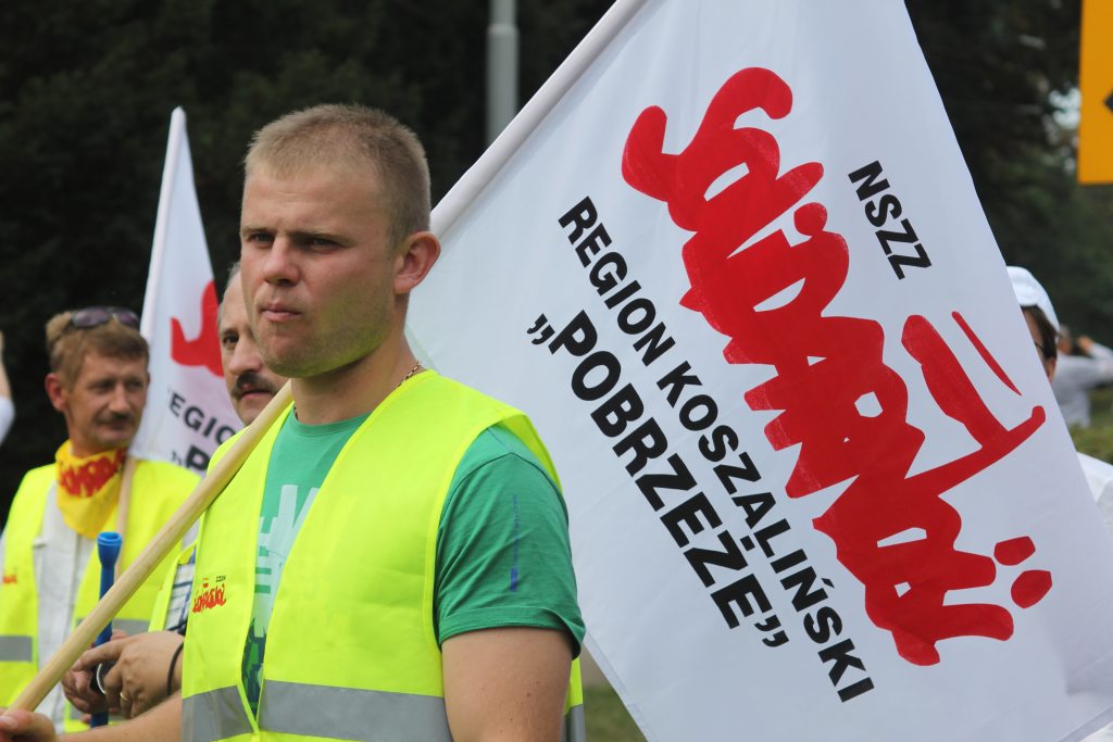 Związkowcy manifestowali we Wrocławiu
