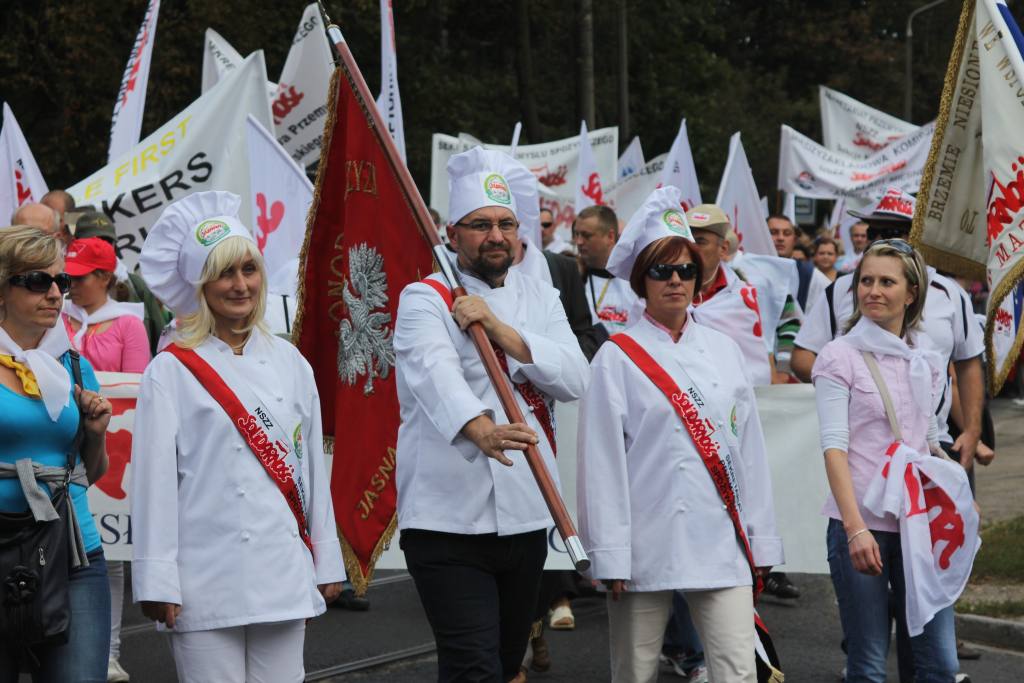 Związkowcy manifestowali we Wrocławiu