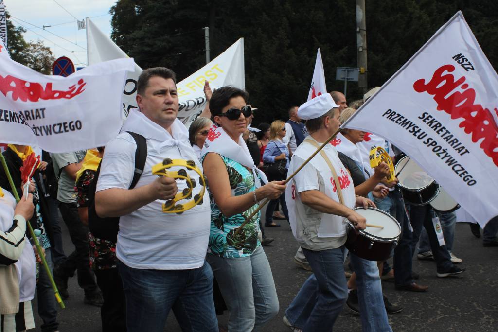 Związkowcy manifestowali we Wrocławiu