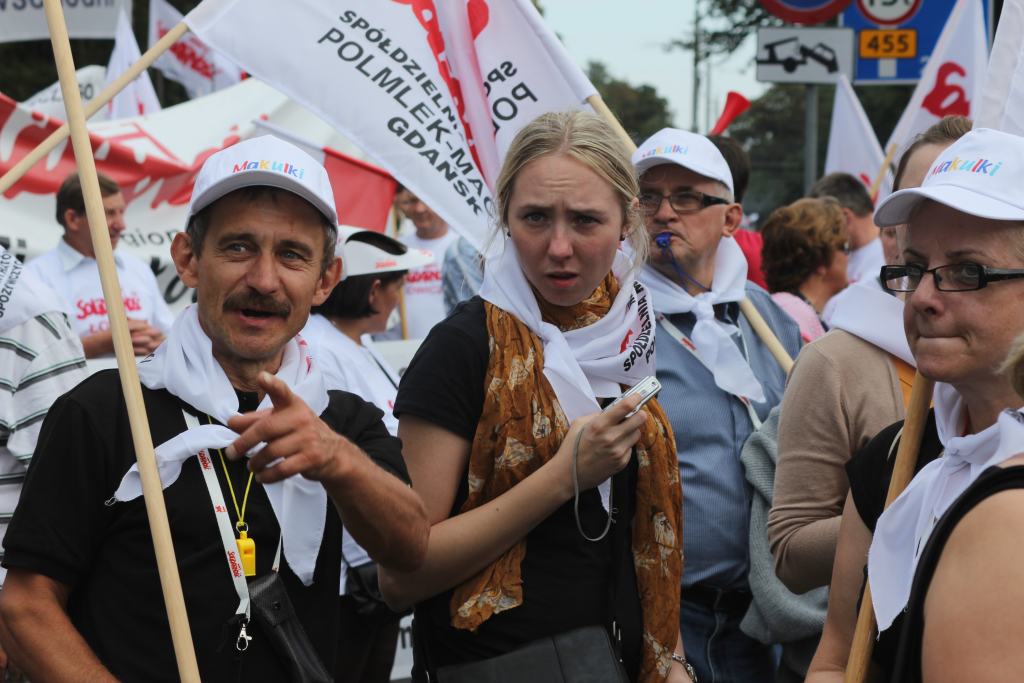 Związkowcy manifestowali we Wrocławiu