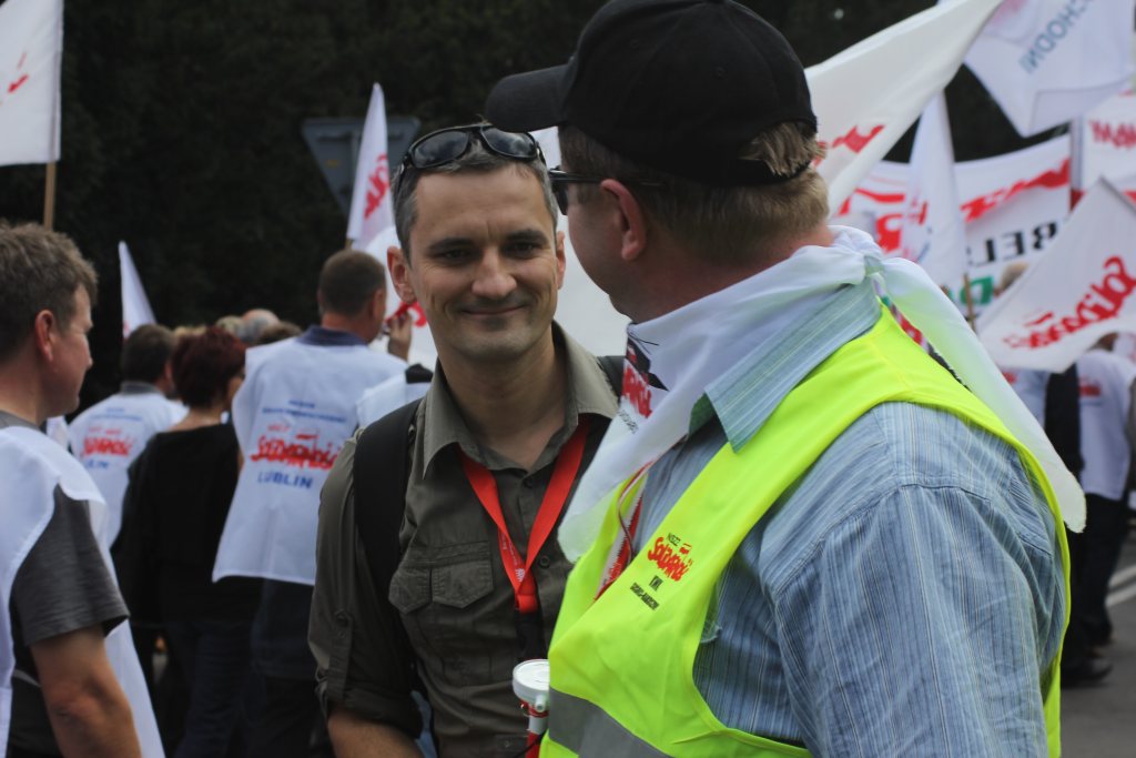 Związkowcy manifestowali we Wrocławiu